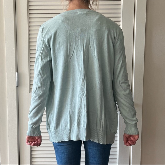 FOREVER 21 sea foam green button up cardigan - Picture 2 of 14
